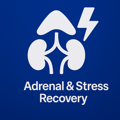 Adrenal & Stress Recovery frequency panel in the Genius Insight app