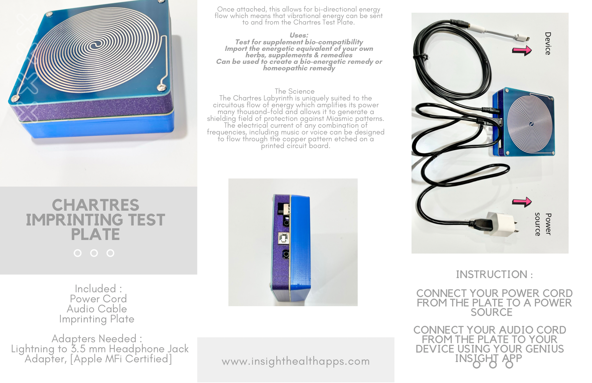 Chartres Labrinth iMprinter Test Plate - INSIGHT HEALTH APPS